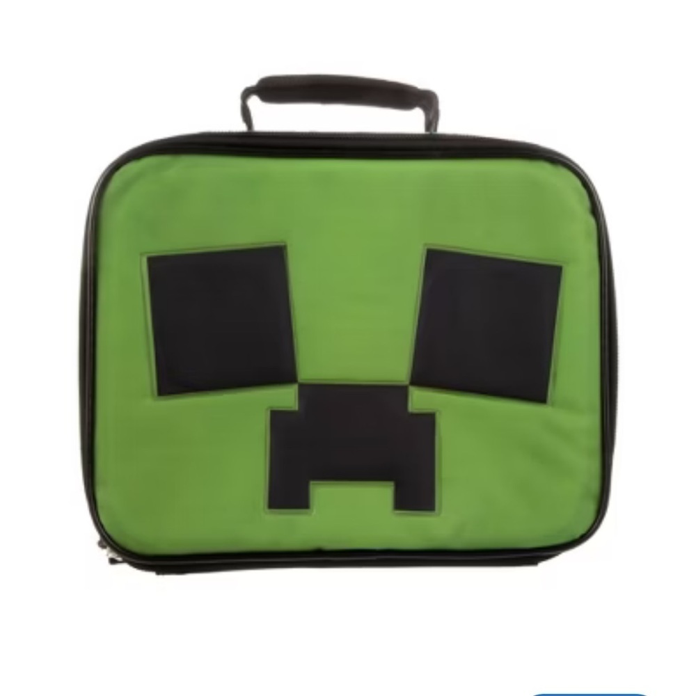 Green Minecraft Lunch Bag